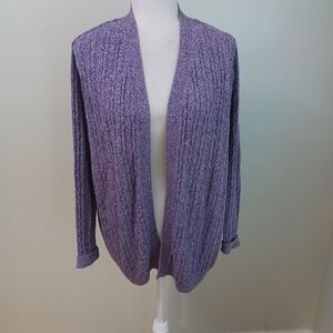 2/$15 Kim Rogers Knit Open Front Cardigan